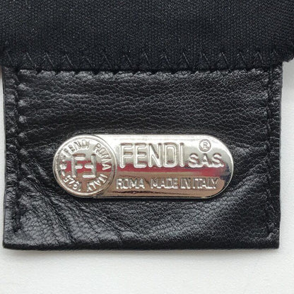 Fendi Cotton Tote Bag Hand Black — view 8