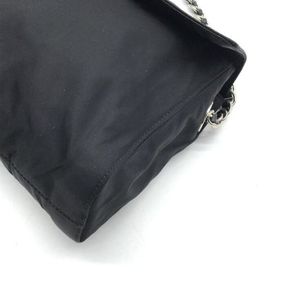 Prada Nylon Tessuto Chain Shoulder Bag Black — view 6