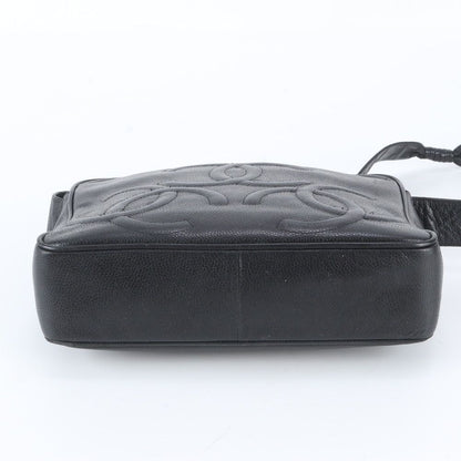 Chanel Triple Coco Caviar Leather Shoulder Bag — view 6