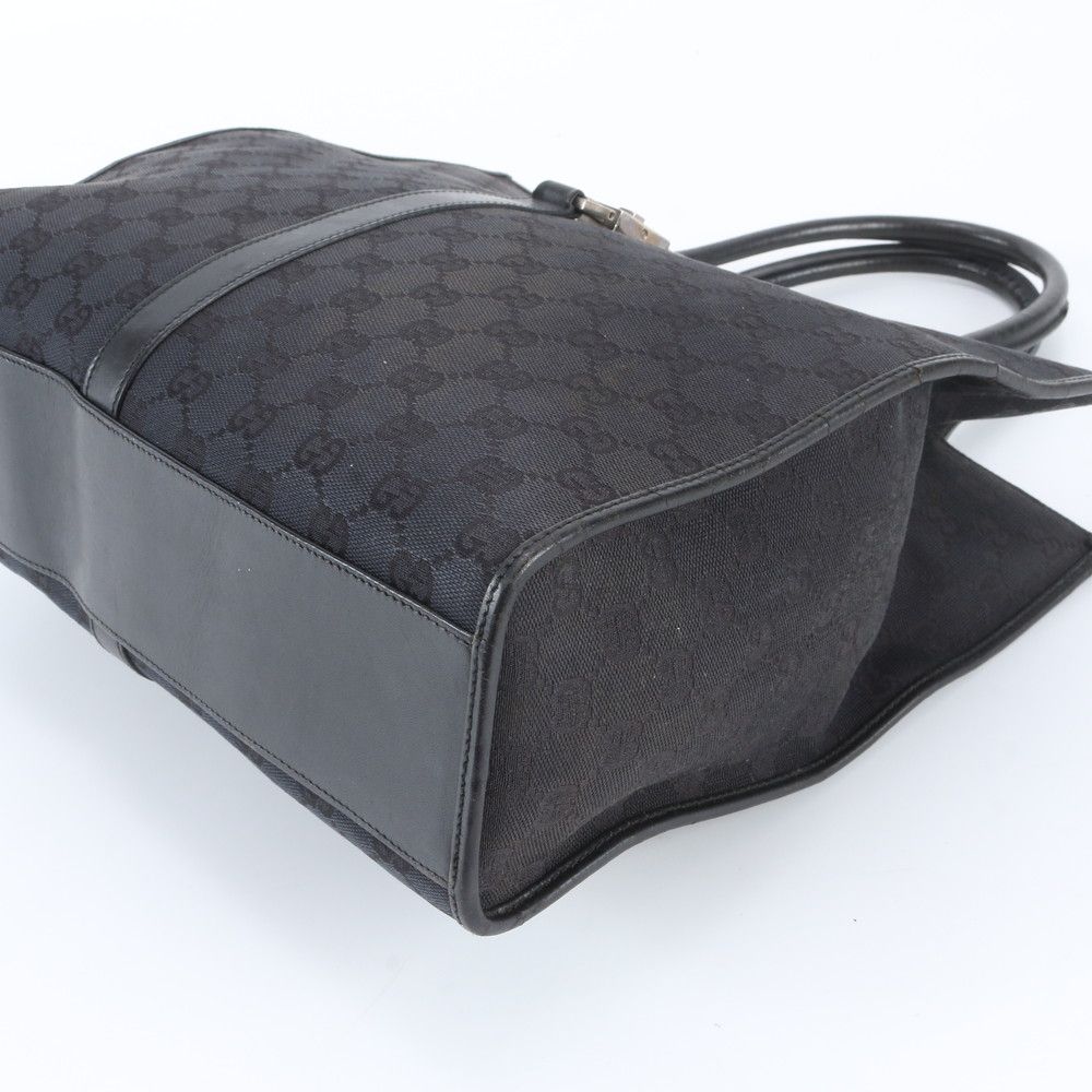 Gucci Jackie GG Canvas Leather Tote Bag Shoulder Hand — view 4