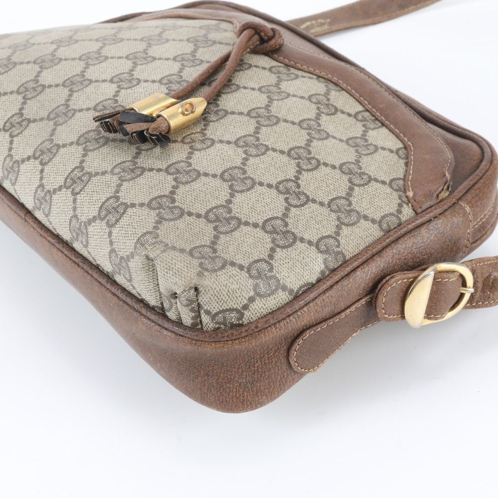 Gucci Vintage GG Supreme Leather Shoulder Bag Crossbody Hand — view 4