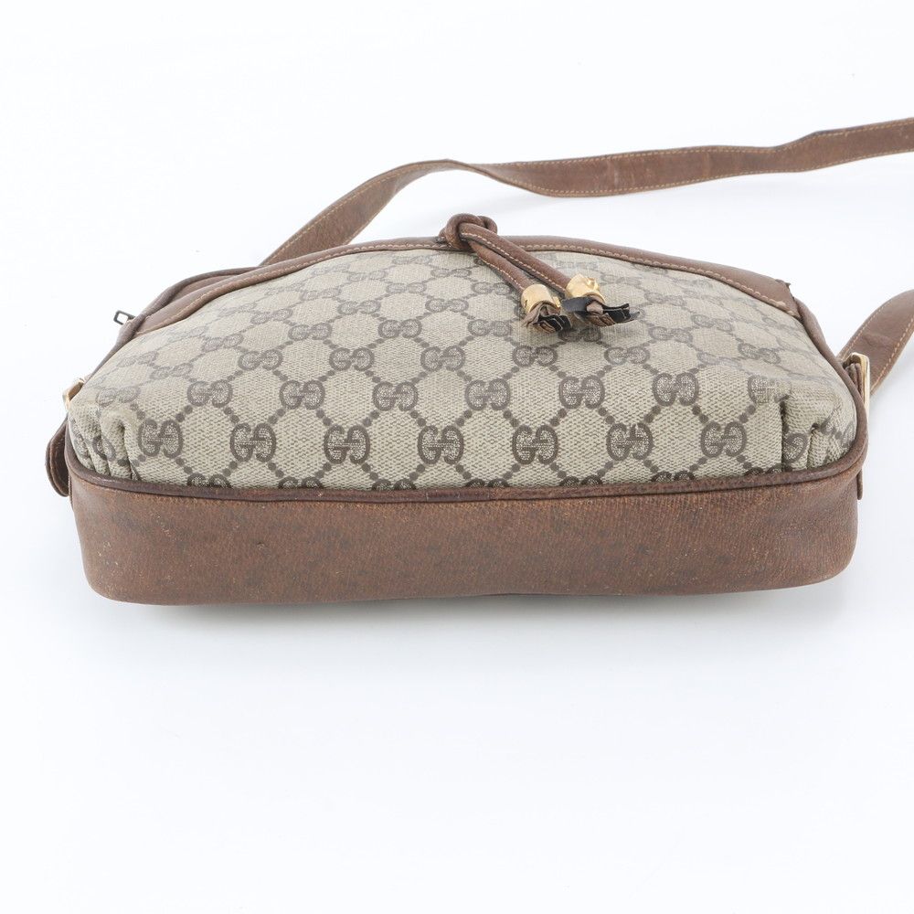 Gucci Vintage GG Supreme Leather Shoulder Bag Crossbody Hand — view 6