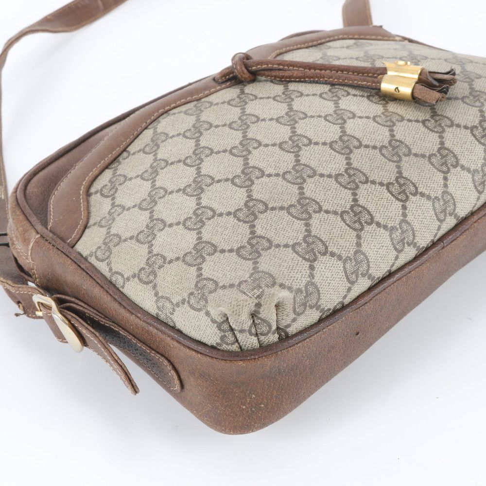 Gucci Vintage GG Supreme Leather Shoulder Bag Crossbody Hand — view 5