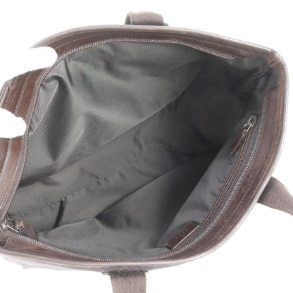 Gucci GG Canvas Leather Tote Bag Shoulder Hand Brown — view 7