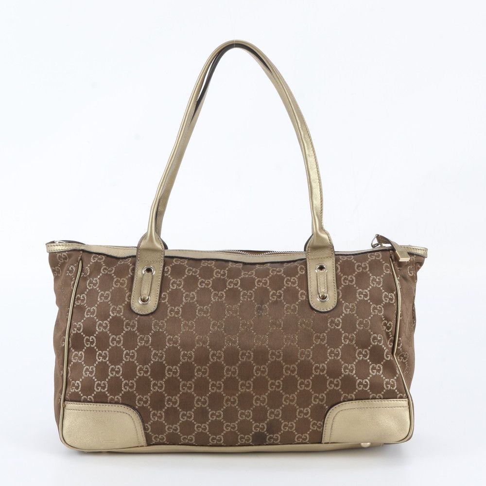 Gucci GG Canvas Princy Leather Tote Bag Shoulder — view 3