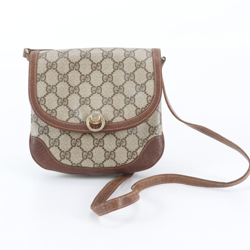 Gucci GG Supreme Leather Shoulder Bag