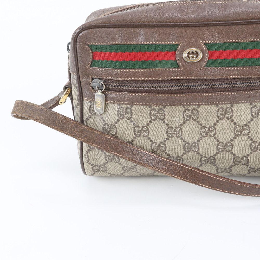 Gucci Vintage GG Supreme Sherry Line 119 02 087 Leather Shoulder Bag — view 2