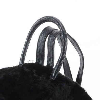 Fendi Leather Backpack Shoulder Bag Black — view 2