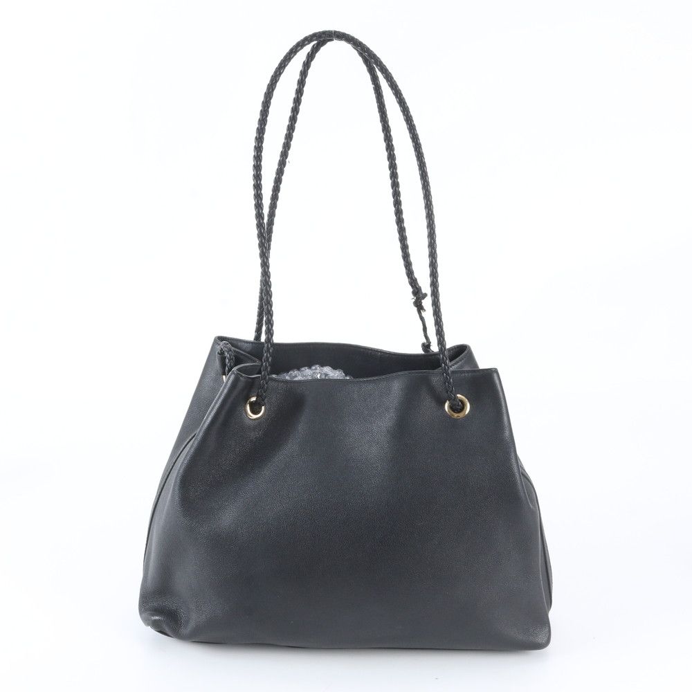 Gucci Leather Tote Bag Shoulder Hand Black — view 3