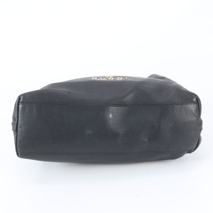 Gucci Leather Tote Bag Shoulder Hand Black — view 6