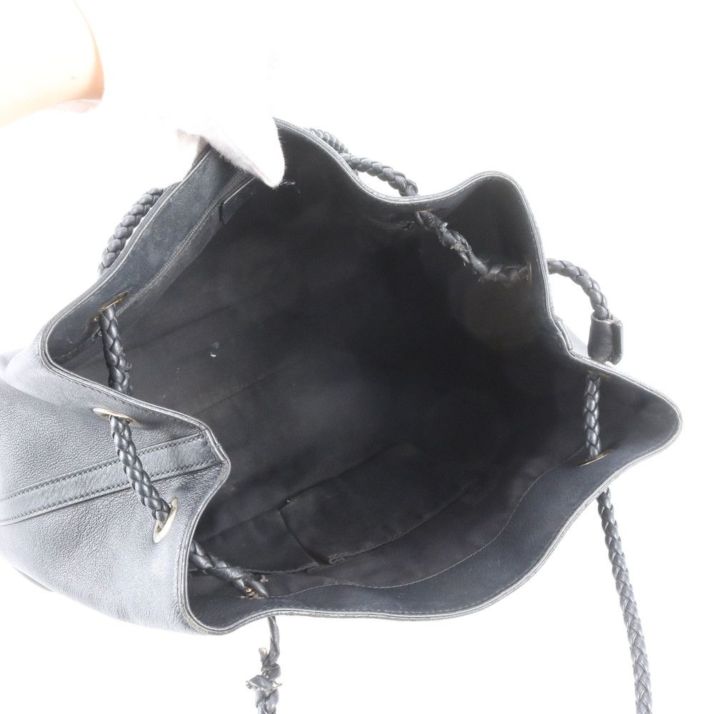 Gucci Leather Tote Bag Shoulder Hand Black — view 7