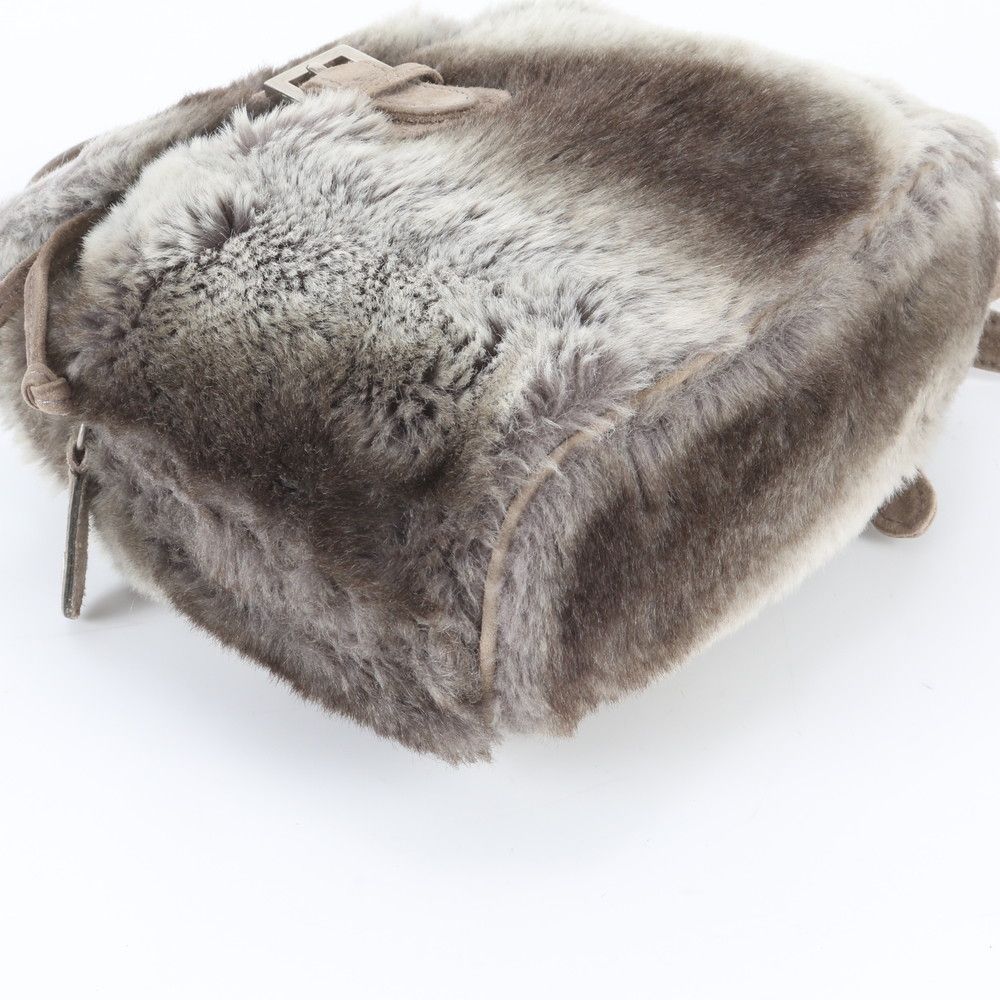 Fendi Fur Leather Backpack Shoulder Bag — view 5