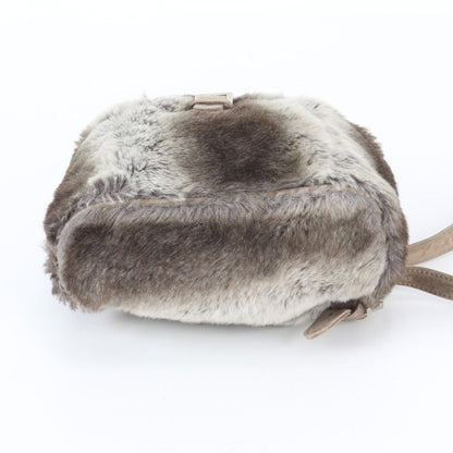 Fendi Fur Leather Backpack Shoulder Bag — view 6