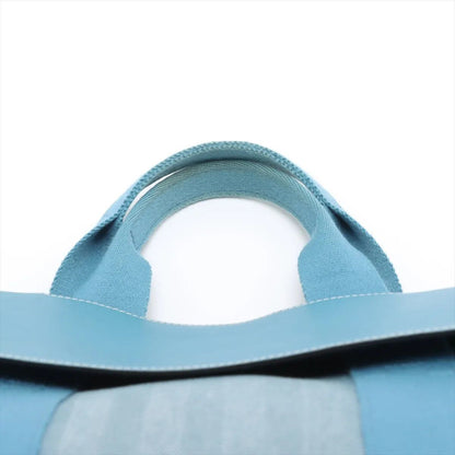 Hermes Valparaiso GM Toile Chevron Leather Tote Bag Shoulder — view 6