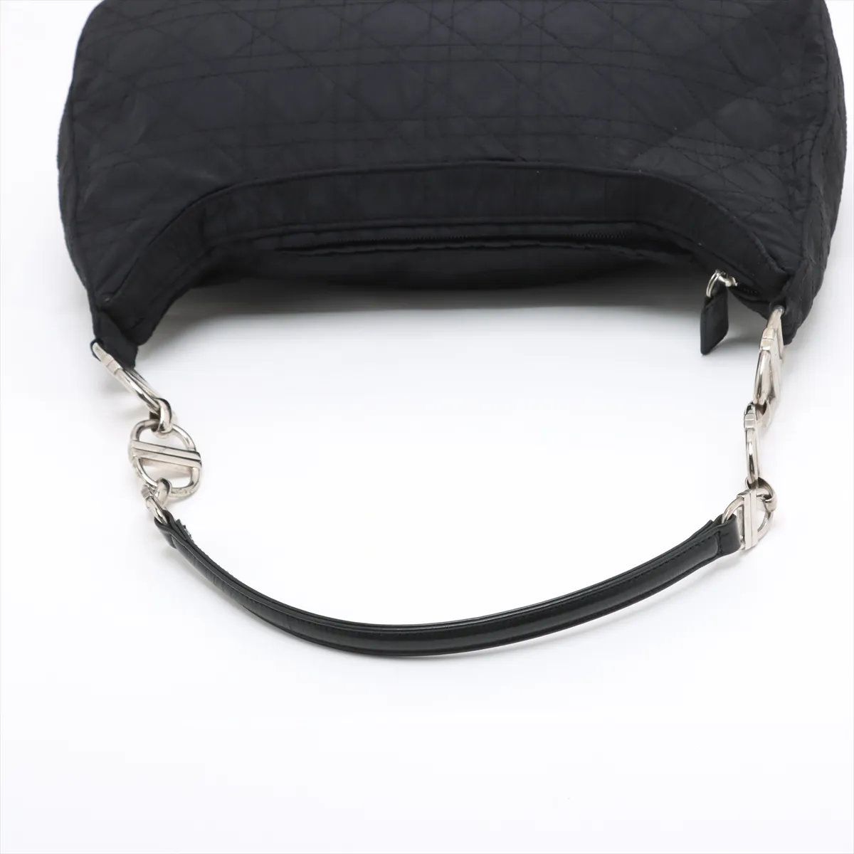 Dior Cannage Leather Chain Shoulder Bag Tote Black — view 5