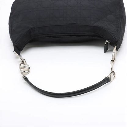 Dior Cannage Leather Chain Shoulder Bag Tote Black — view 5