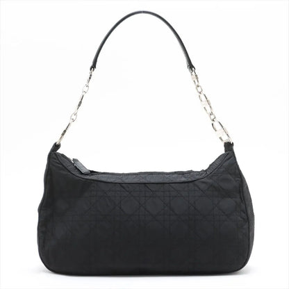 Dior Cannage Leather Chain Shoulder Bag Tote Black