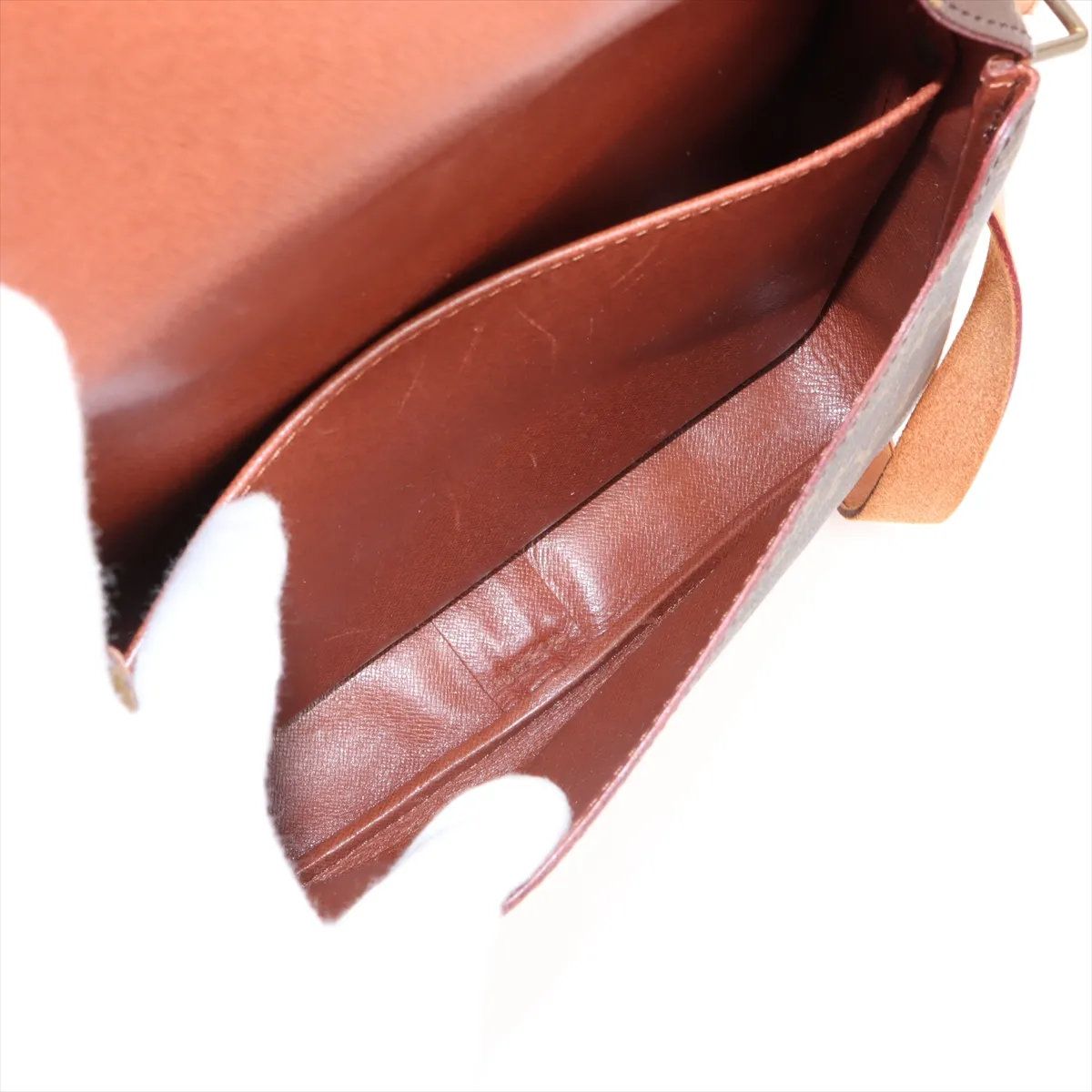 Louis Vuitton Monogram Cartouchiere Leather Shoulder Bag Crossbody — view 7