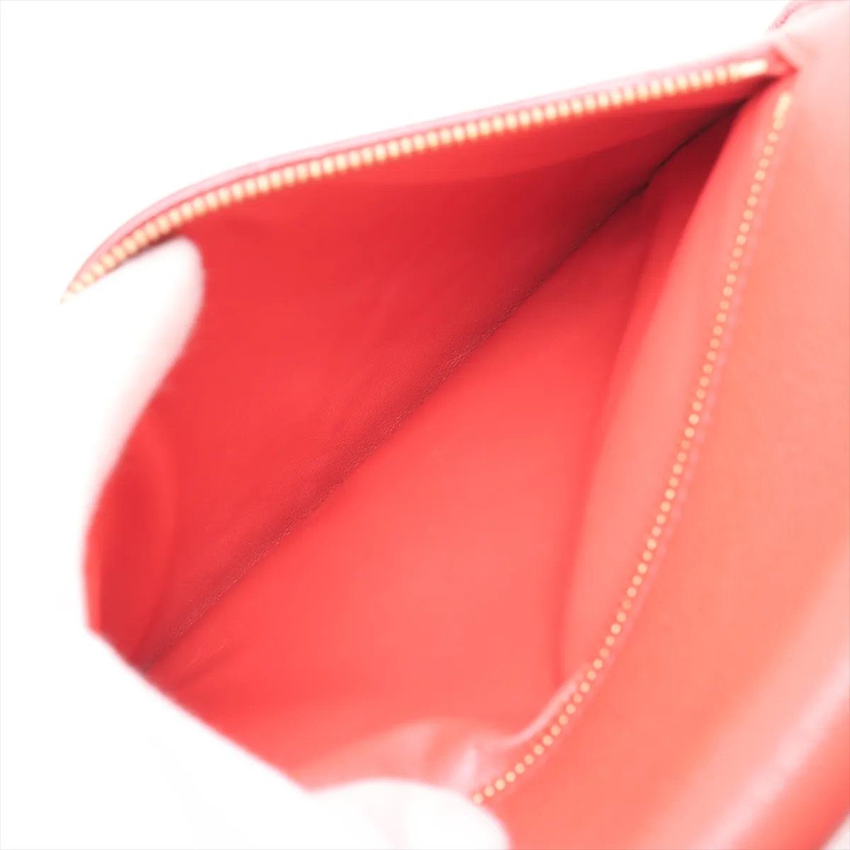 Celine Trotter Leather Shoulder Bag Crossbody Gold Hand — view 7