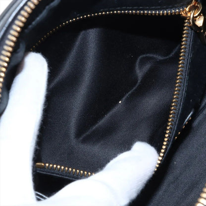 Miu Miu Leather Handbag Tote Top Handle Black — view 8