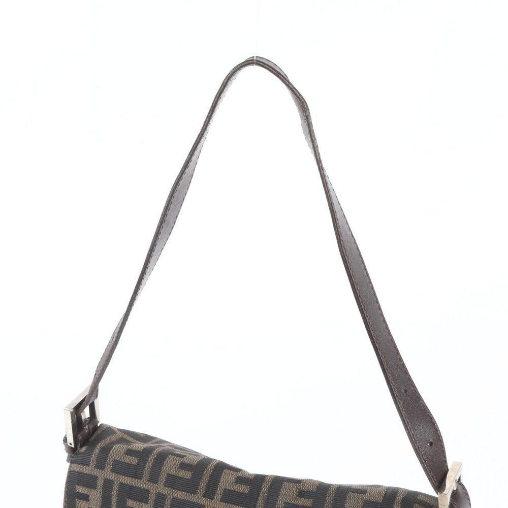 Fendi Zucca Mamma Bucket Leather Canvas Shoulder Bag — view 2