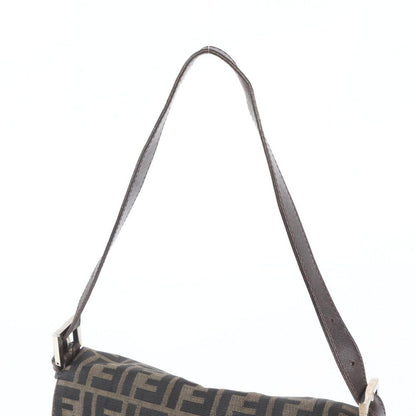 Fendi Zucca Mamma Bucket Leather Canvas Shoulder Bag — view 2