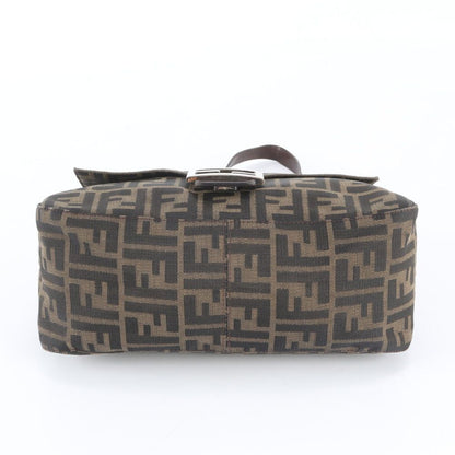 Fendi Zucca Mamma Bucket Leather Canvas Shoulder Bag — view 6