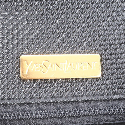 Saint Laurent Vintage YSL Leather Nylon Shoulder Bag — view 8