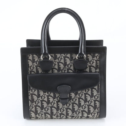 Dior Trotter BO B Leather Tote Bag Hand Black