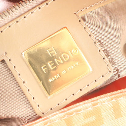 Fendi Zucchino Mamma Bucket Baguette Leather Shoulder Bag — view 8