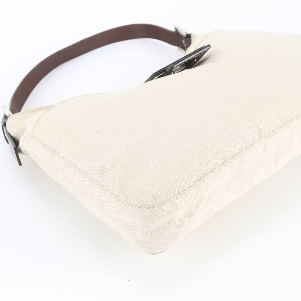 Fendi Mamma Bucket Baguette FF Leather Canvas Shoulder Bag — view 5