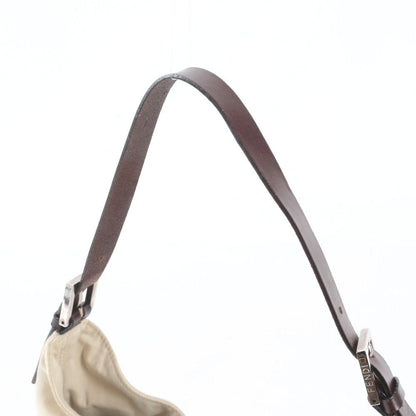 Fendi Mamma Bucket Baguette FF Leather Canvas Shoulder Bag — view 2