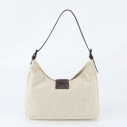 Fendi Zucca Mamma Bucket FF Leather Shoulder Bag — view 3