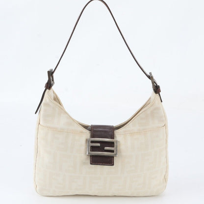 Fendi Zucca Mamma Bucket FF Leather Shoulder Bag