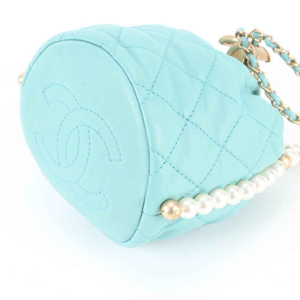 Chanel Quilted Lambskin Leather Pearl Shoulder Bag — view 4