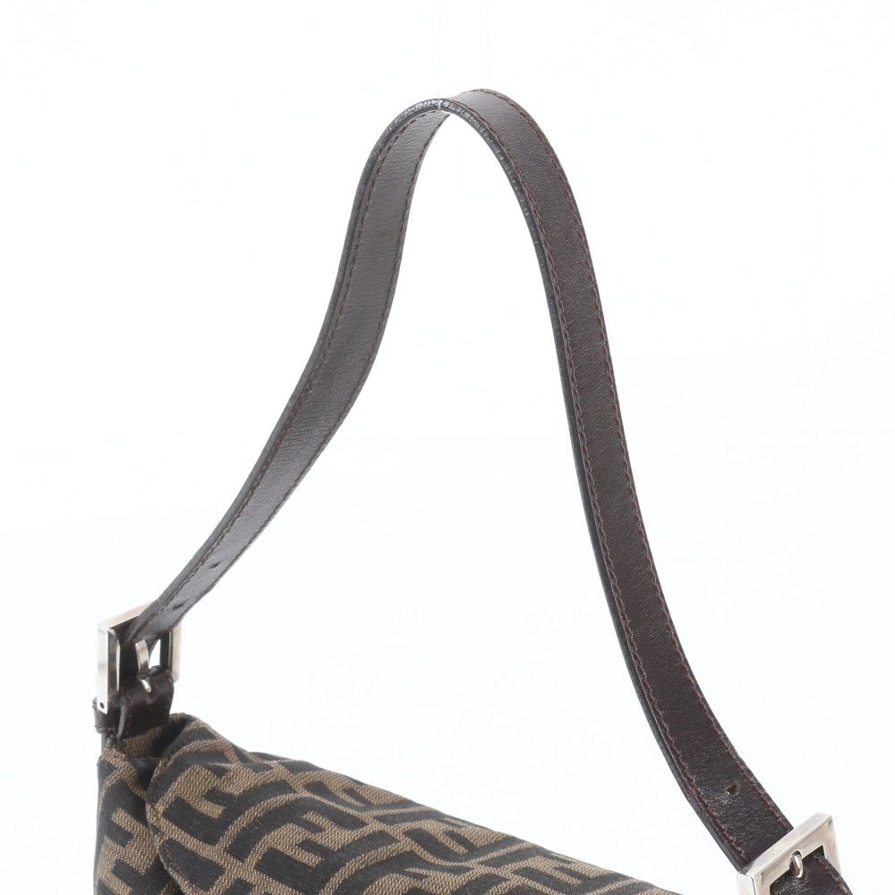 Fendi Zucca Mamma Bucket Leather Canvas Shoulder Bag — view 2