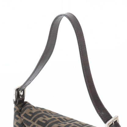 Fendi Zucca Mamma Bucket Leather Canvas Shoulder Bag — view 2