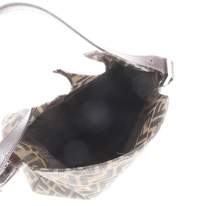 Fendi Zucca Mamma Bucket Leather Canvas Shoulder Bag — view 7