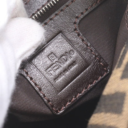 Fendi Zucca Mamma Bucket Leather Canvas Shoulder Bag — view 8