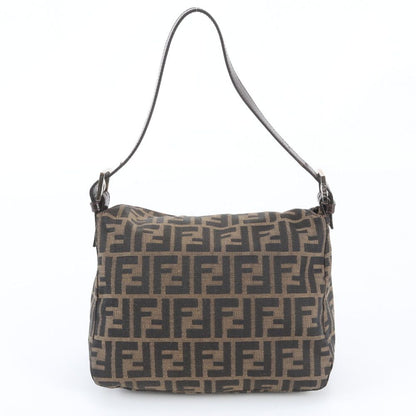 Fendi Zucca Mamma Bucket Leather Canvas Shoulder Bag — view 3