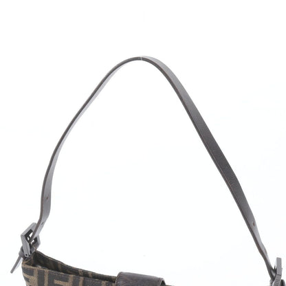Fendi Zucca Mamma Bucket Leather Canvas Shoulder Bag — view 2