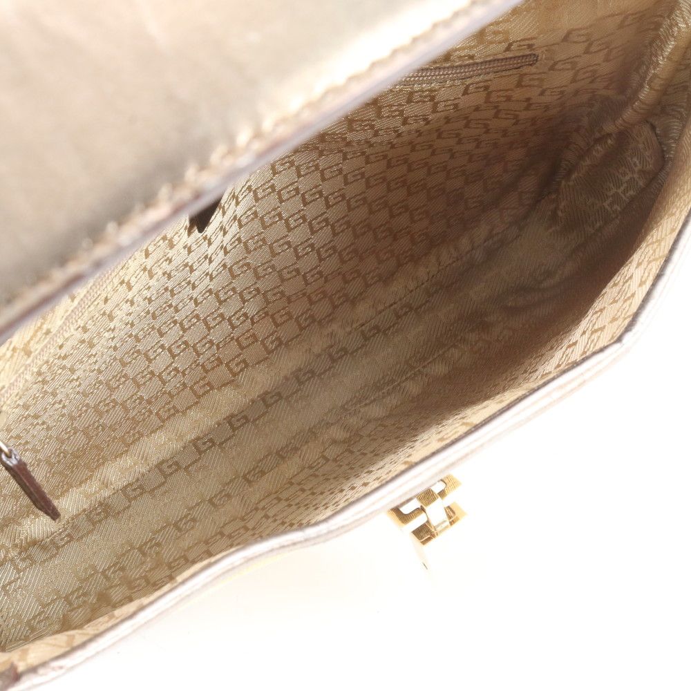 Gucci Jackie Leather Canvas Shoulder Bag — view 7