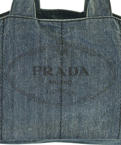 Prada Tote Bag Navy — view 7