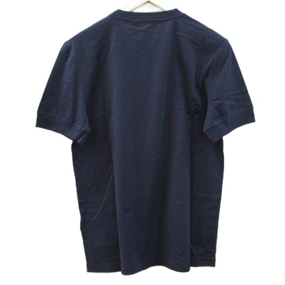 Louis Vuitton T-Shirt Print Cotton Silk Short Sleeve Navy Top XS — view 2