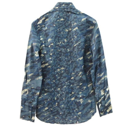 Louis Vuitton Shirt Long Sleeve XXS Blue Camouflage Kim Jones Era Top — view 2