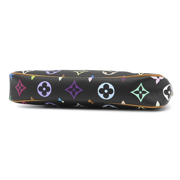 Louis Vuitton Pouch Pochette Accessoires Monogram Canvas Multicolor Noir Gold — view 3