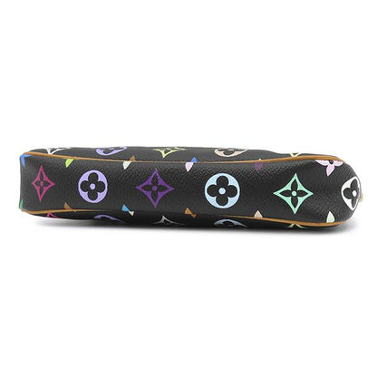 Louis Vuitton Pouch Pochette Accessoires Monogram Canvas Multicolor Noir Gold — view 3