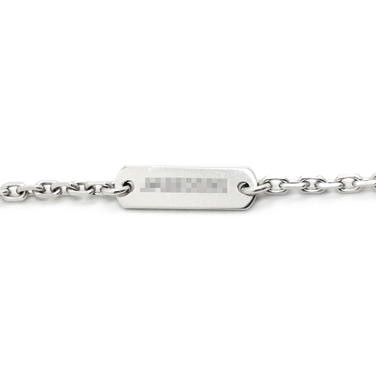 Van Cleef & Arpels Necklace Vintage Alhambra White Gold Guilloche 750 Diamond — view 6