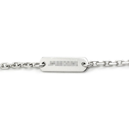 Van Cleef & Arpels Necklace Vintage Alhambra White Gold Guilloche 750 Diamond — view 6