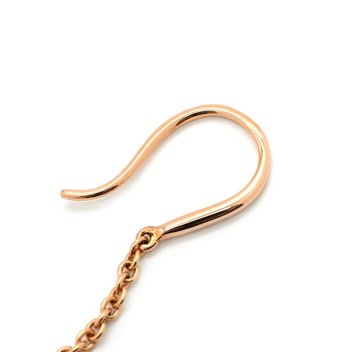 Tiffany & Co Earrings HardWear Ball Hook Rose Gold Pink T&Co 750 Chain — view 3